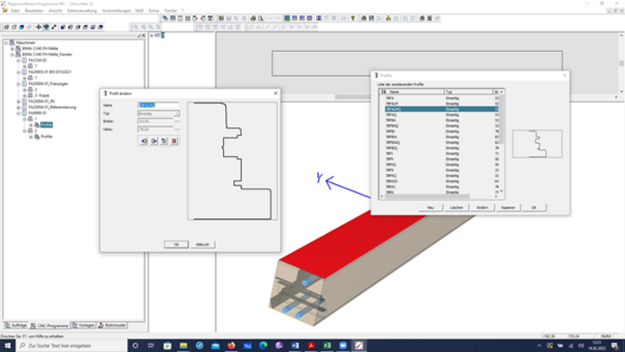 Compass Software imports all data from the external window design program and generates the necessary CNC code.