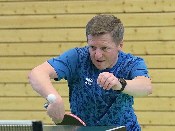 Stanislaw Wrobel at the West-German table tennis championships 2022.