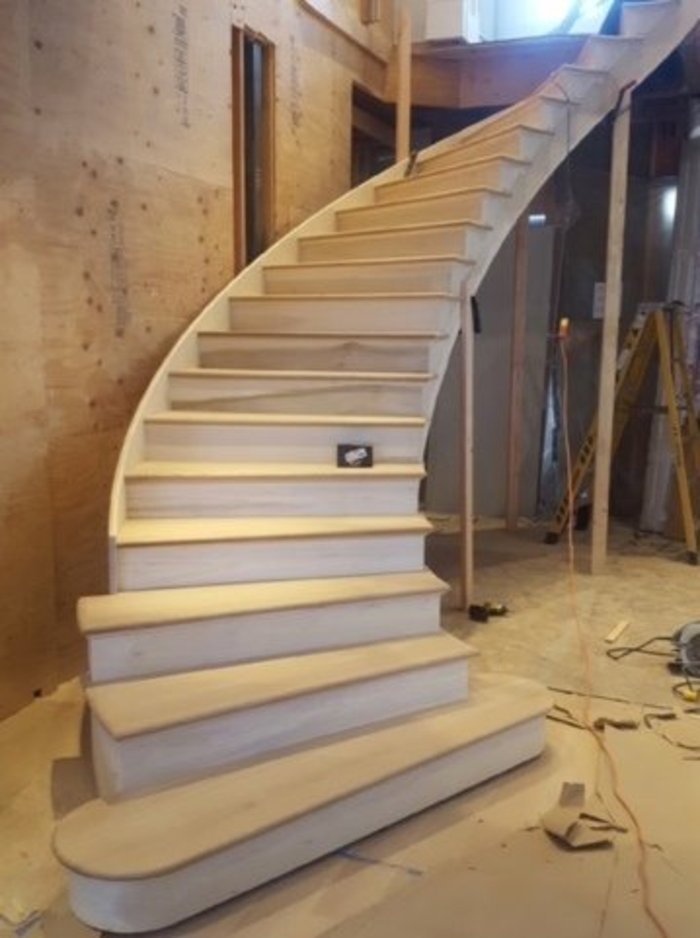 H.B. Millwork staircase drawn with Compass Software