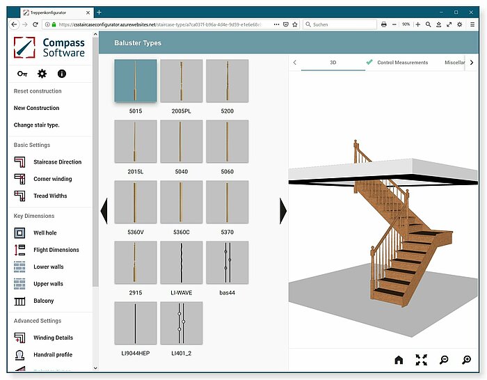 Compass Software Online Stair Designer