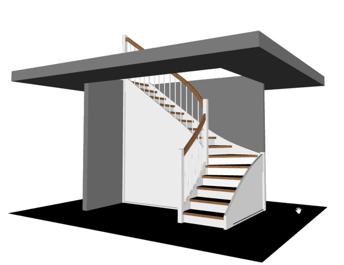 The module makes the creation of a matching dry wall underneath the staircase a breeze and offers the perfect combination of style and functionality.