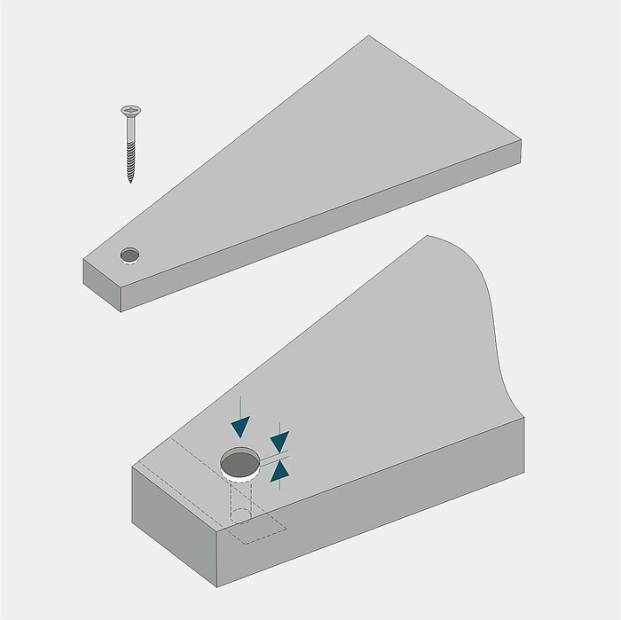 Drillings external stairs with Compass Software 