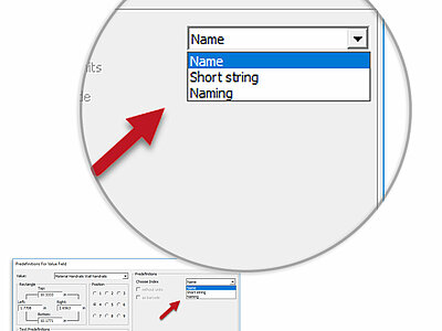 The value fields in the material forms have been extended to include additional options in Compass Software. 