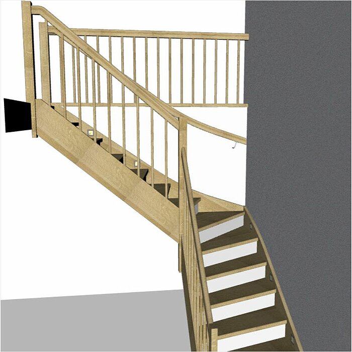 Panel/Dry wall on top of exit stringer in Compass Software