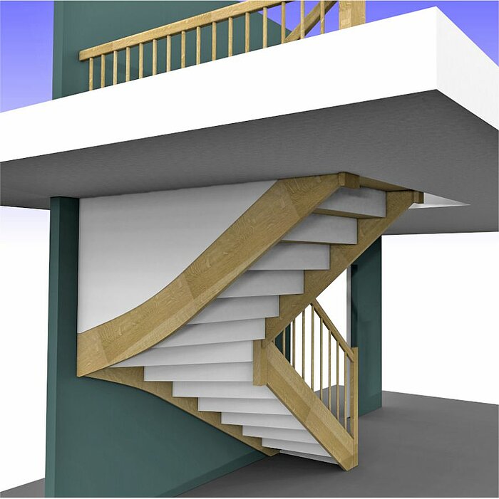 Panel/Dry wall on top of exit stringer in Compass Software