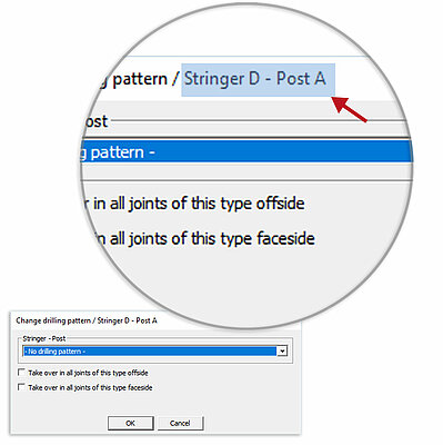 The drilling pattern information (name, assignment, etc.) have been extended.