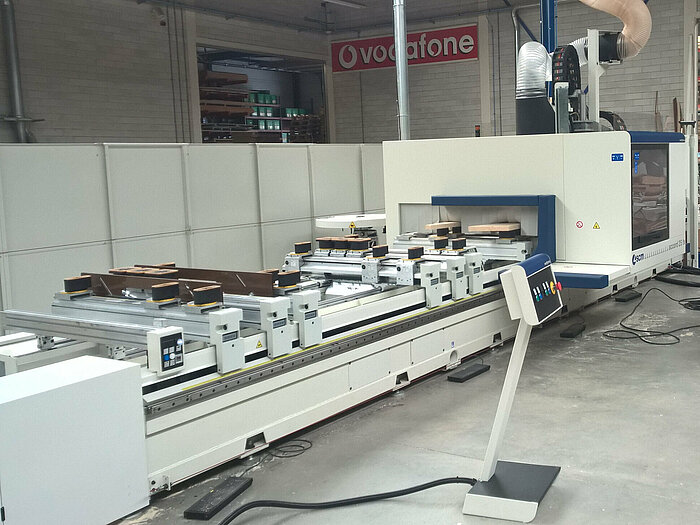 The Compass Software Service Department successfully completed the first part of an installation for a new SCM 5-axis machine at our customer K. van Sambeek B.V.’s workshop in the Netherlands.