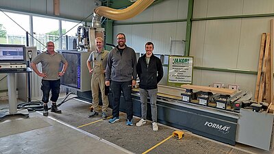 Compass Software hat bei Neukunde Jakobi & Söhne Bautischlerei GmbH aus Thüringen eine Felder Profit H200 CNC-Maschine mit 4 Achsen installiert. 