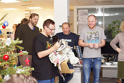 The Secret Santa caused many laughs at Compass Software.