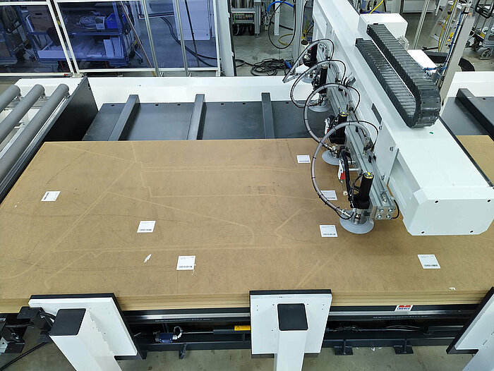 HOMAG labelling machine controlled with Compass Software