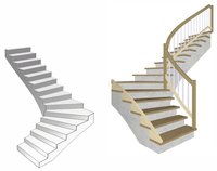 Ortbetontreppe mit Hilfe von Compass Software erstellt