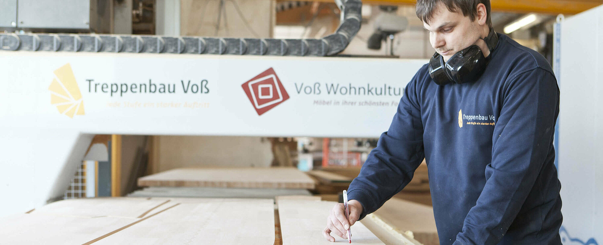 Treppenbau Voß GmbH & Co. KG produziert mehrere tausend Treppen im Jahr.