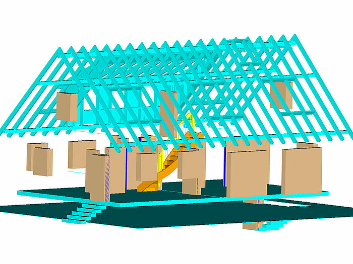 	 With Compass Software it is possible to export stairs in IFC and 3D DXF format.