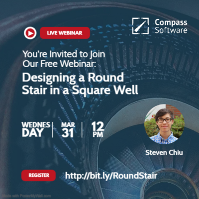Compass Software Webinar Round Stair in Square Well
