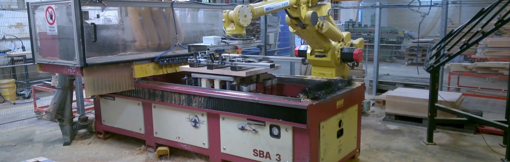 Roboterbeschickung mit SBA3