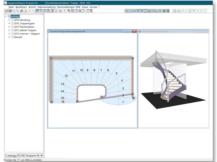 Eine Anleitung zur Treppenbau-Software von Compass