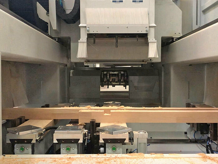The new CNC machine is controlled with Compass Software. 