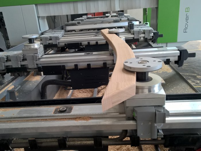 [Translate to Amerikanisch:] Treppenteil auf Biesse CNC mit Compass Software betrieben.