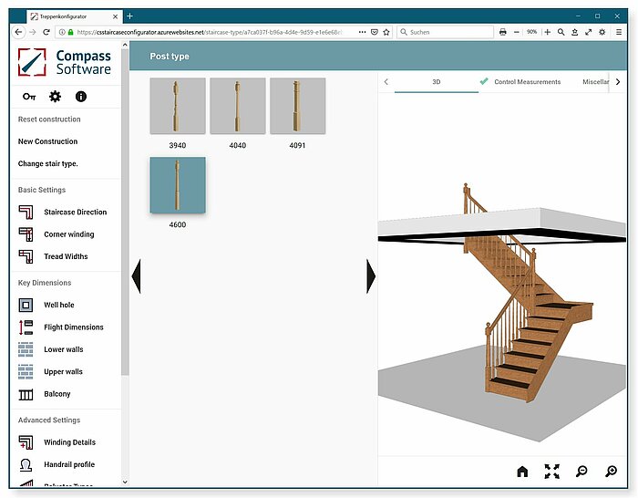 Compass Software Online Stair Designer