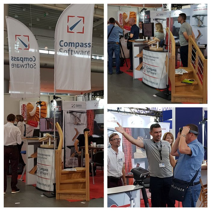 Compass Software Mitarbeiter Jens Eckert und unsere polnischen Händler Robert Topka und Michal Suchorzewski haben auf der DREMA 2018 in Poznan ausgestellt. 