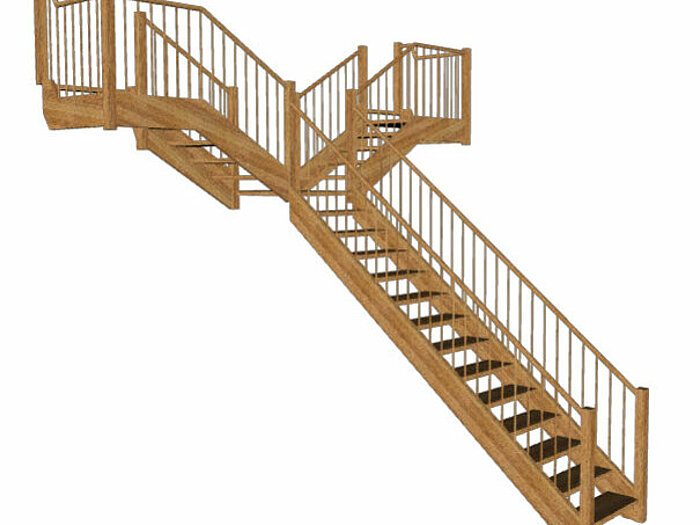 It is now possible to design model T-stairs with Compass Software.