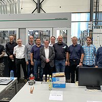 The Compass Software technicians at Customer Aru with the machine manufacturer Weinig