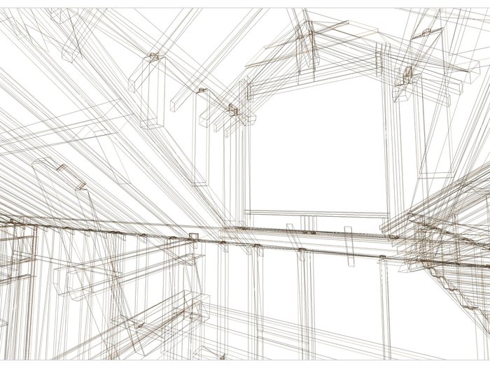 Eine Holzbaukonstruktion dargestellt mit Compass Software