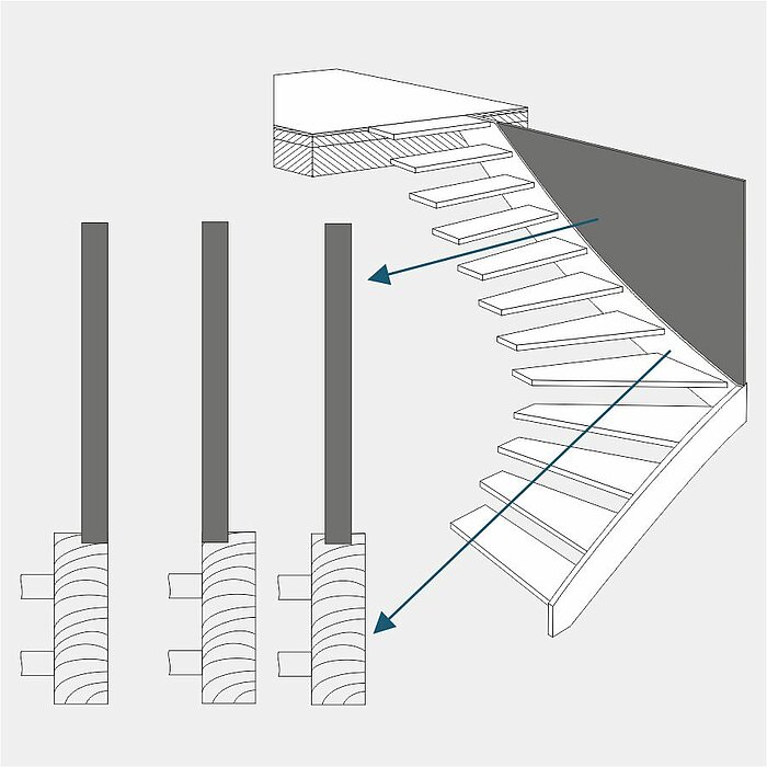 Panel/Dry wall on top of exit stringer in Compass Software