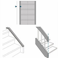 It is now possible to define a fixed distance between the stringer and wall. 