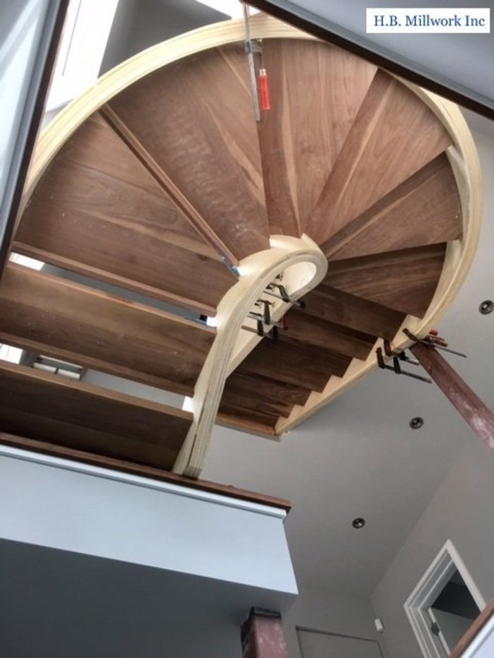 Treppe von unten mit Compass Software erstellt