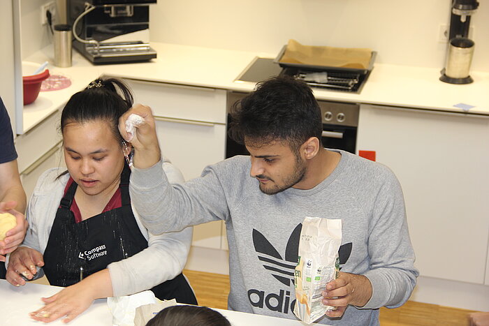 Some of the Compass Software trainees and working students banded together to bake some delicious cookies. 