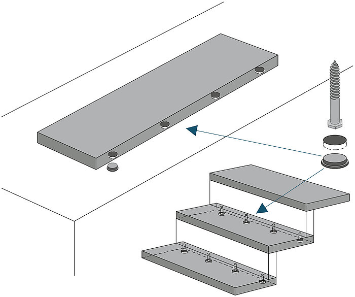 Folded Staircase Compass Software screws