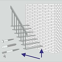 ​Seit der neuen Version ist es möglich zu definieren, welche Bolzen mit welchem Wandmaterial gepaart werden sollen. So müssen Treppenbauer die Bolzen nicht mehr manuell ersetzen sondern die Bolzen ändern sich automatisch wenn im System die Beschaffenheit der Wand geändert wird. 