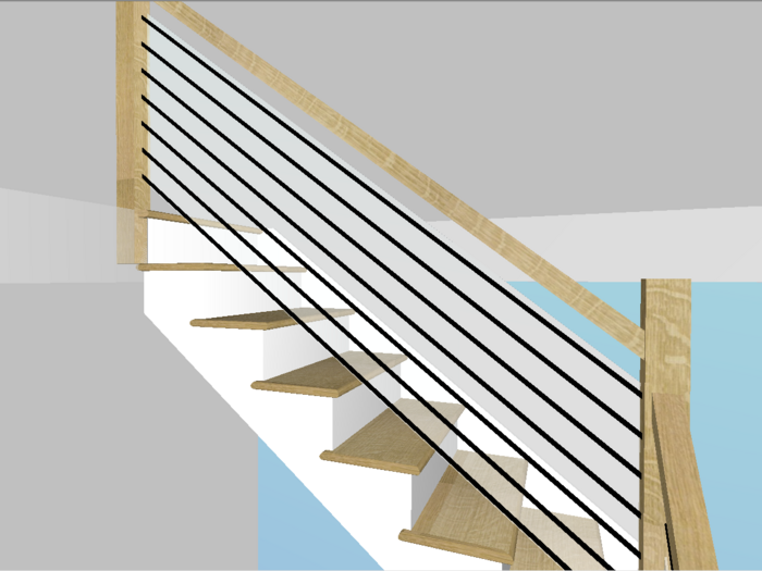 Starting with Compass Software version 10.7.11.0 it is possible to create double infills. These are combinations of ranch railings and glass infills. 