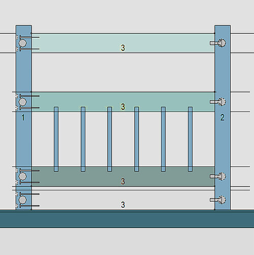 Intermediate Posts in Balcony Railing Now Have Their Own Drilling ...