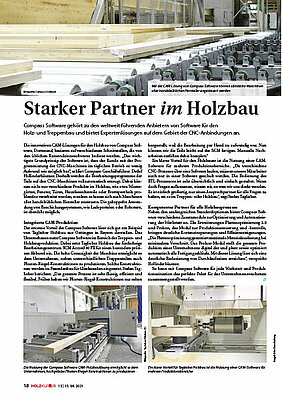 Compass Software Artikel im Holzkurier