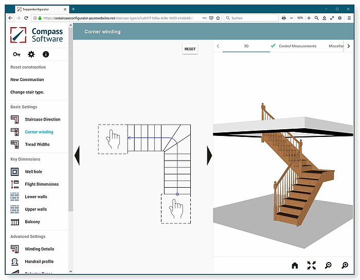 Compass Software Online Stair Designer