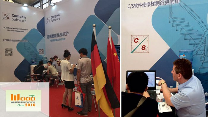 Sales Representative Hermann Hasebrink supported our Chinese Compass Software Partner at the WoodExpo in Shanghai last week. 