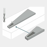 Compass Software Nutzer mit dem Modul „Ortbeton“ können mit der aktuellen Release-Version die Taschen an der Unterseite von Ortbetonstufen größer fräsen. 