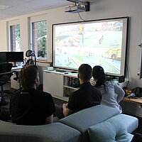 The Compass Software employees organized a gamer night.