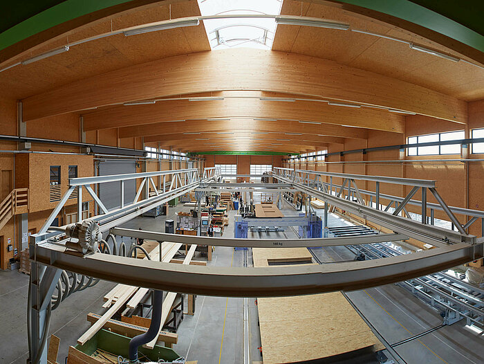 Die Werkhalle der Taglieber Holzbau GmbH
