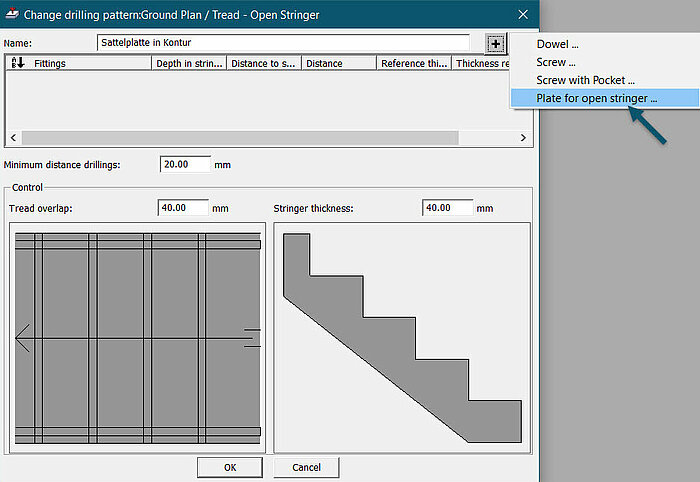 Milling Pockets for Open Stringer Plates in Stringer Contour