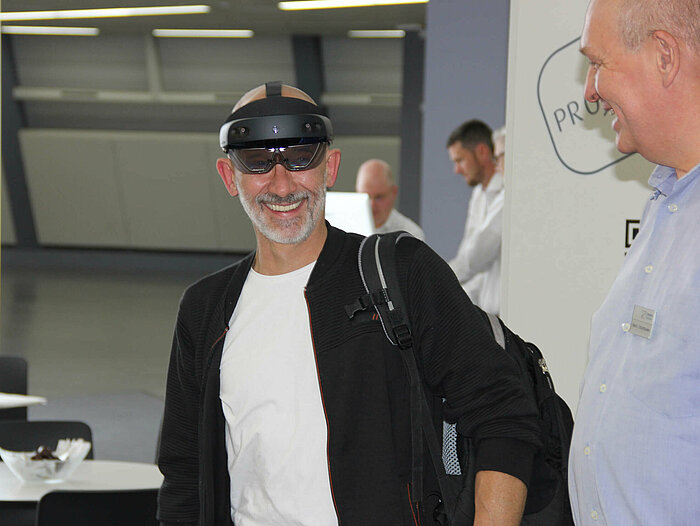 Die HoloLens ist ein Highlight auf dem Compass Software Stand