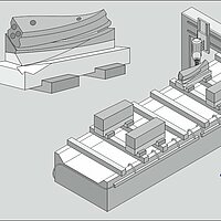 It is now possible to mill several CS wreaths at the same time via machine table arrangement.