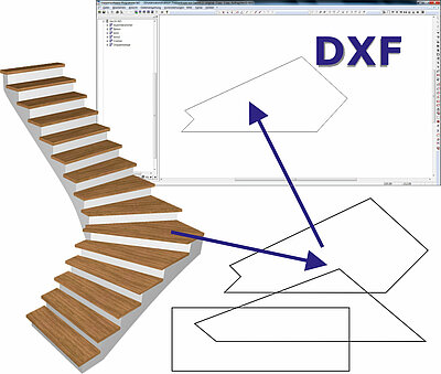 The extension free form pockets enables users to import existing free form pockets in treads. Furthermore, it is possible to add pockets via the free form construction later. 