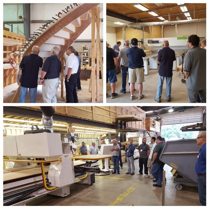 Compass Software Techniker Steven hat im September an der Werkstattbesichtigung unseres Kunden Loudoun Stairs aus Purcellville, VA teilgenommen.