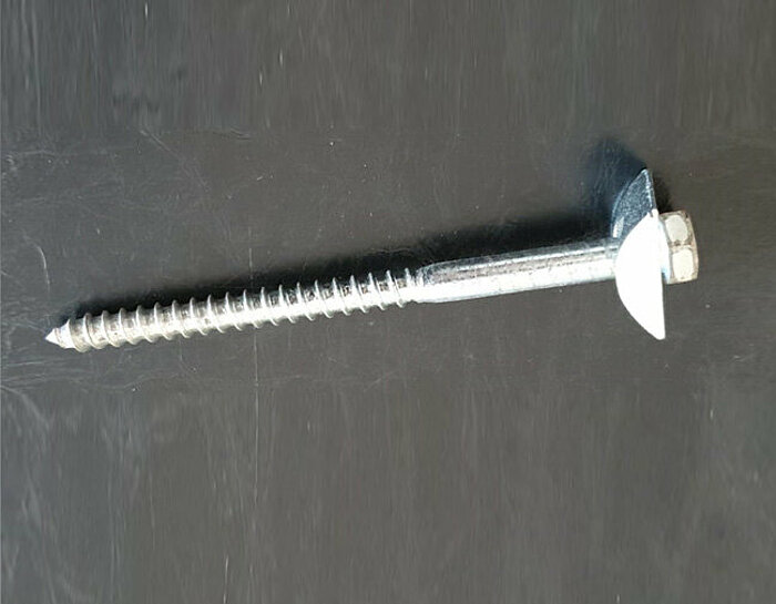 clamping screw with a special semicircular washer