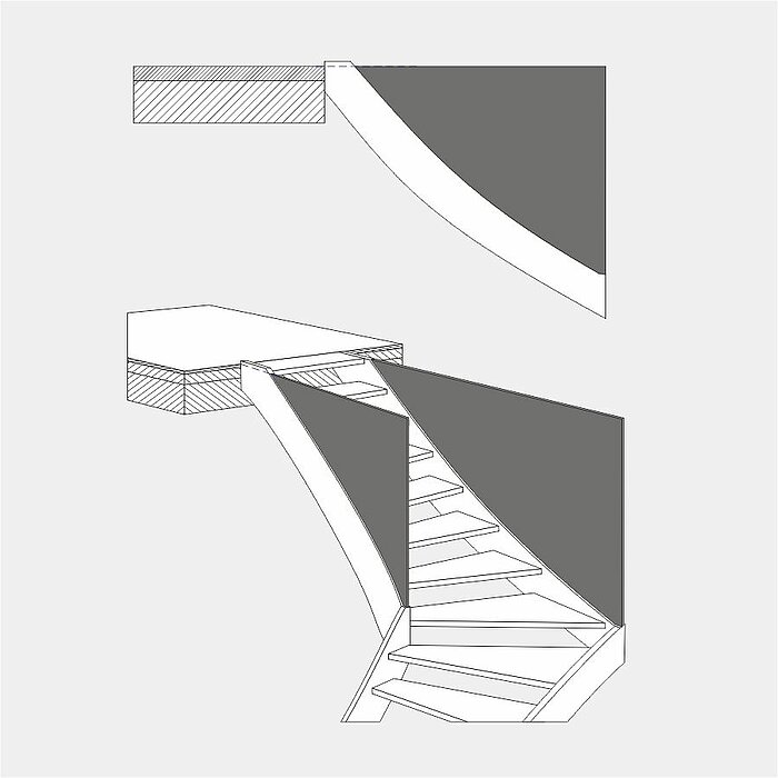 Panel/Dry wall on top of exit stringer in Compass Software