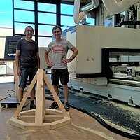 An der Höheren Technischen Bundeslehr- und Versuchsanstalt Rankweil wurde neben der Compass Software Treppenbaulösung auch unsere CAM/CNC-Lösung für den Holzbau installiert. 