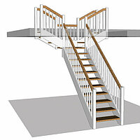 It is now possible to design model T-stairs with Compass Software.